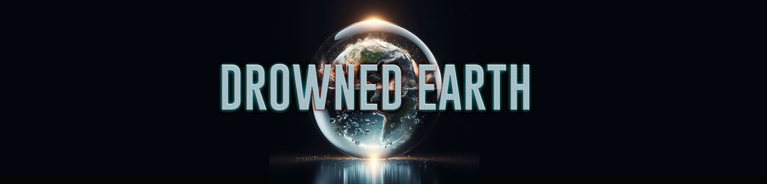 drowned earth banner climate collapse saul tanpepper