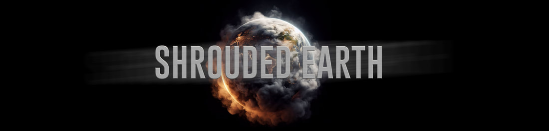 shrouded earth banner climate collapse saul tanpepper